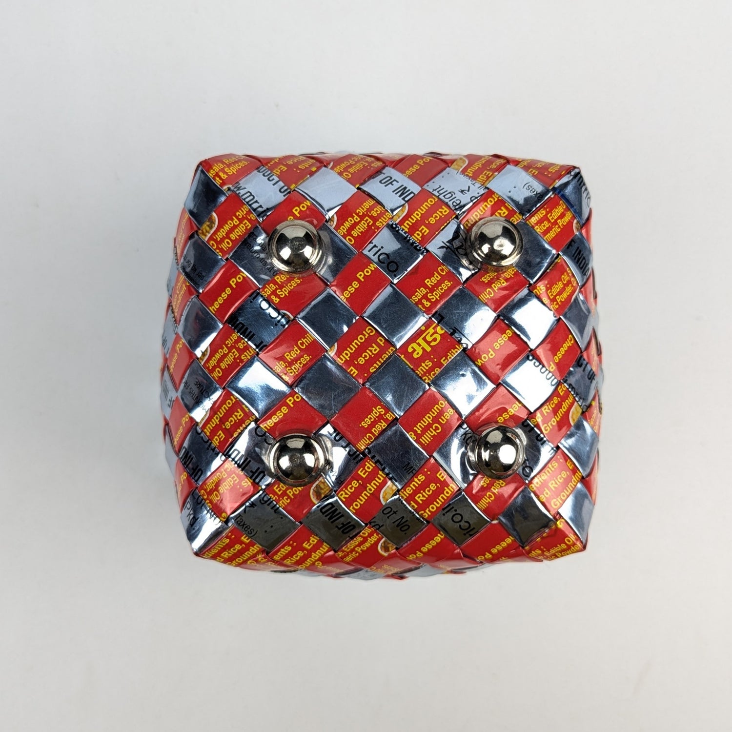 Upcycled Handcrafted Origami Basketry Deco Storage Medium (BDSM0126-002)