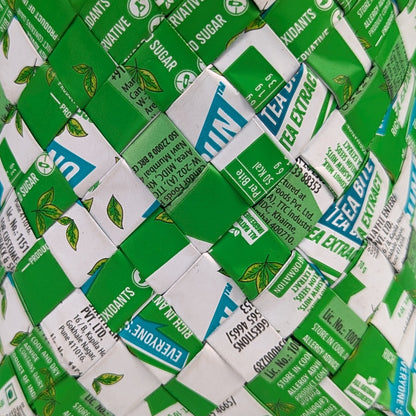 Upcycled Handcrafted Origami Basketry Deco Storage Medium (BDSM0126-006)