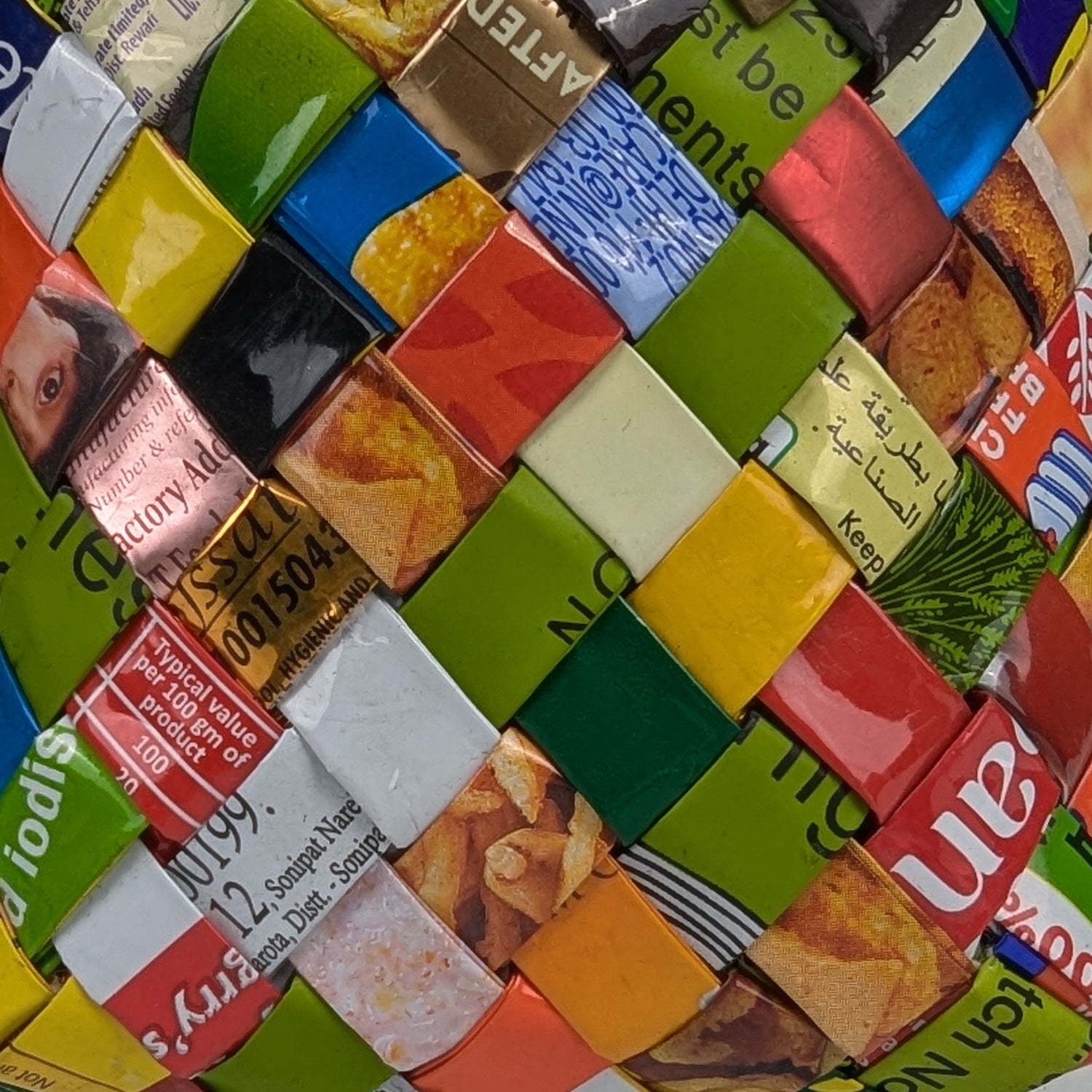 Upcycled Handcrafted Origami Basketry Deco Storage Medium (BDSM0126-007)