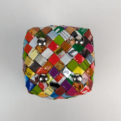 Upcycled Handcrafted Origami Basketry Deco Storage Medium (BDSM0126-010)