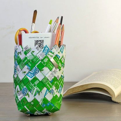 (BDSS0124-108) On the Run Snack Wrappers Origami Technique Basketry Deco Storage Small