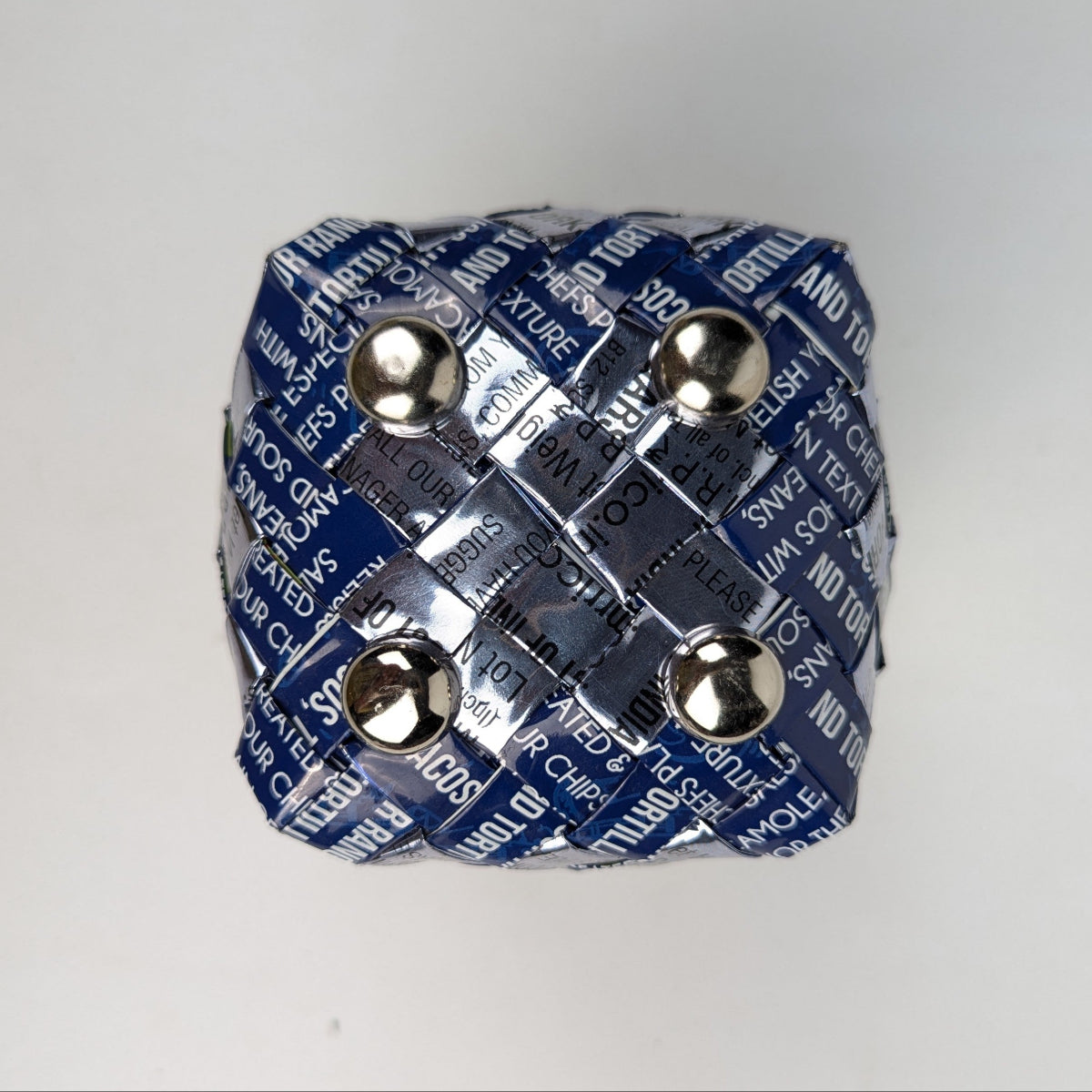 Upcycled Handcrafted Origami Basketery Deco Storage Small (BDSS0126-002)