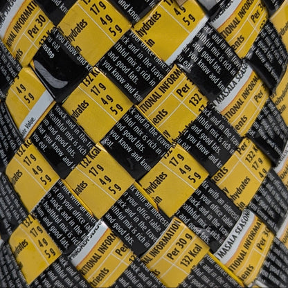 Upcycled Handcrafted Origami Basketery Deco Storage Small (BDSS0126-003)