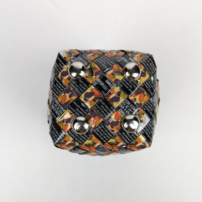 Upcycled Handcrafted Origami Basketery Deco Storage Small (BDSS0126-005)