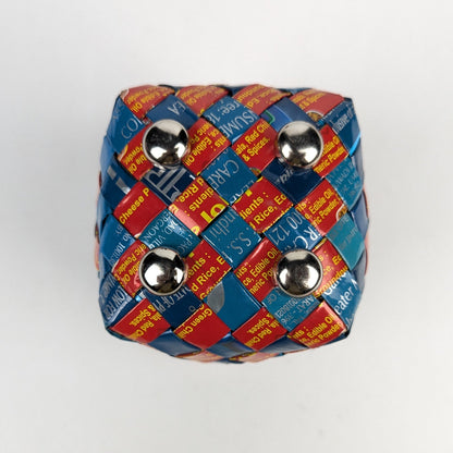 Upcycled Handcrafted Origami Basketery Deco Storage Small (BDSS0126-010)