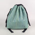 Blue Green stripes Upcycled Handcrafted Light Backpack (NLBP0225-005) PS_W