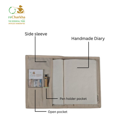 Upcycled Handcrafted Diary/Book Wrap (DBW0626-001) PS_W