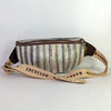 Brown Cassette Tapes Upcycled Handwoven Girija Fanny Pack (GFP1223-106)
