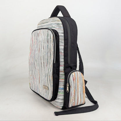Upcycled Handcrafted Commuter Backpack (CBP0626-001) PS_W
