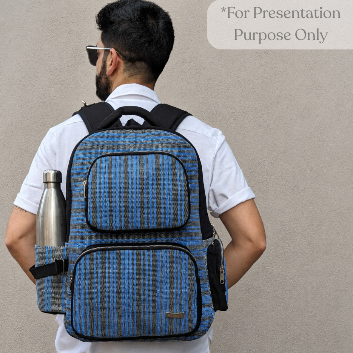 Upcycled Handcrafted Commuter Backpack (CBP0626-006) PS_W
