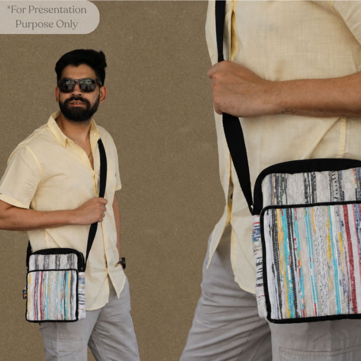 Upcycled Handcrafted Cross Body Sling (CBS0826-001)