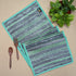 Cassette Tape Brown and Green Striped Upcycled Handwoven Table Runner (TR0824-007) PS_W