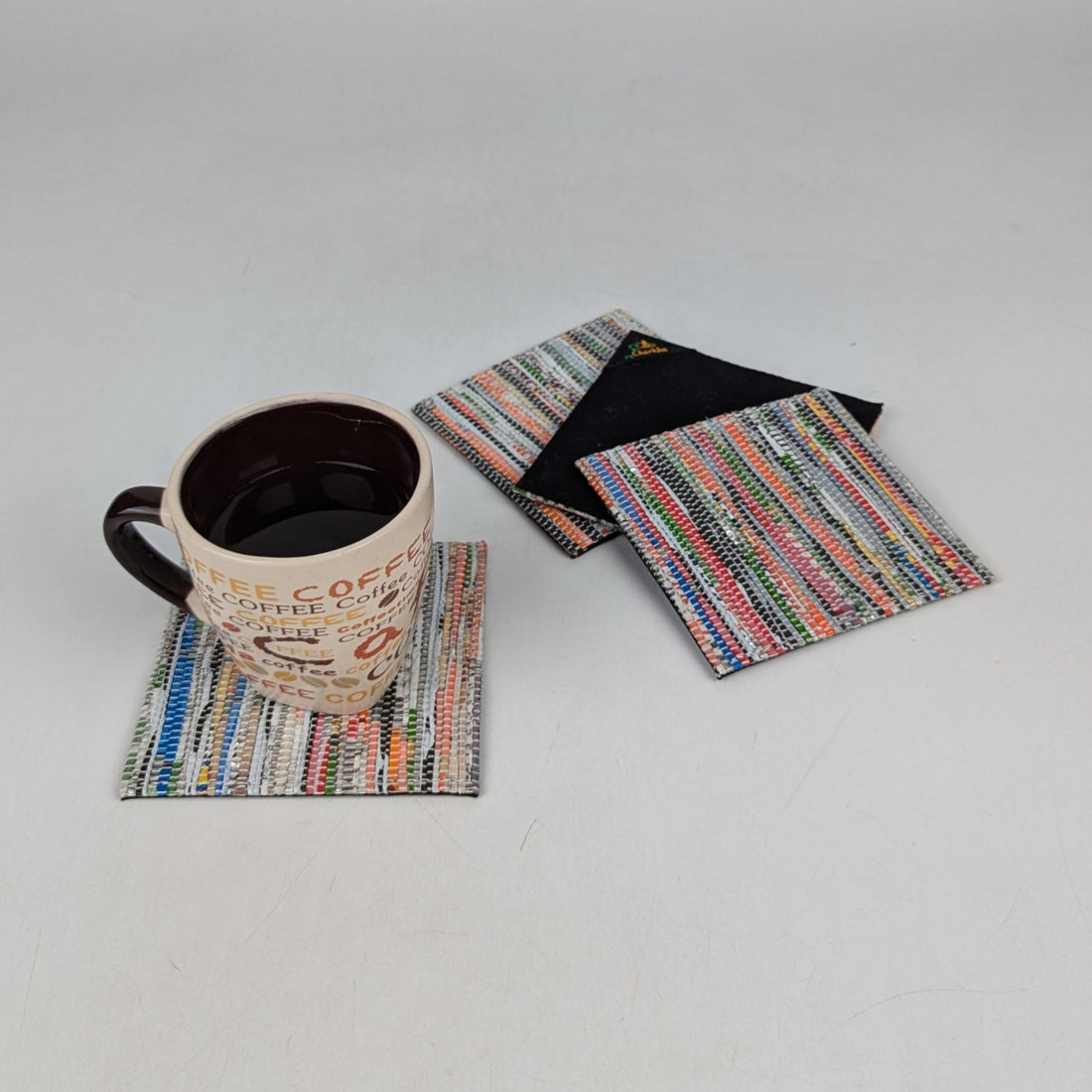 Upcycled Handcrafted Coaster (C0725-023) PS_W