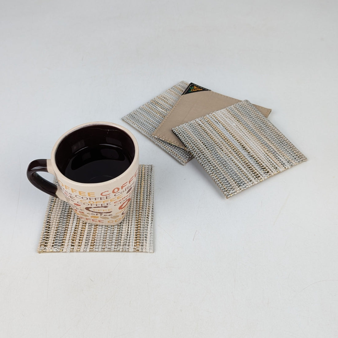 Upcycled Handcrafted Coaster (C0725-025) PS_W