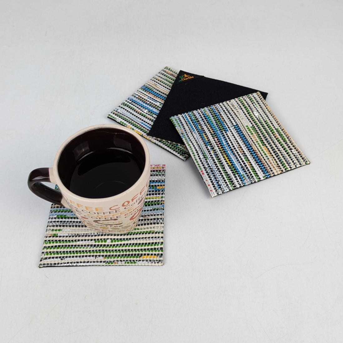 Upcycled Handcrafted Coaster (C0725-034) PS_W