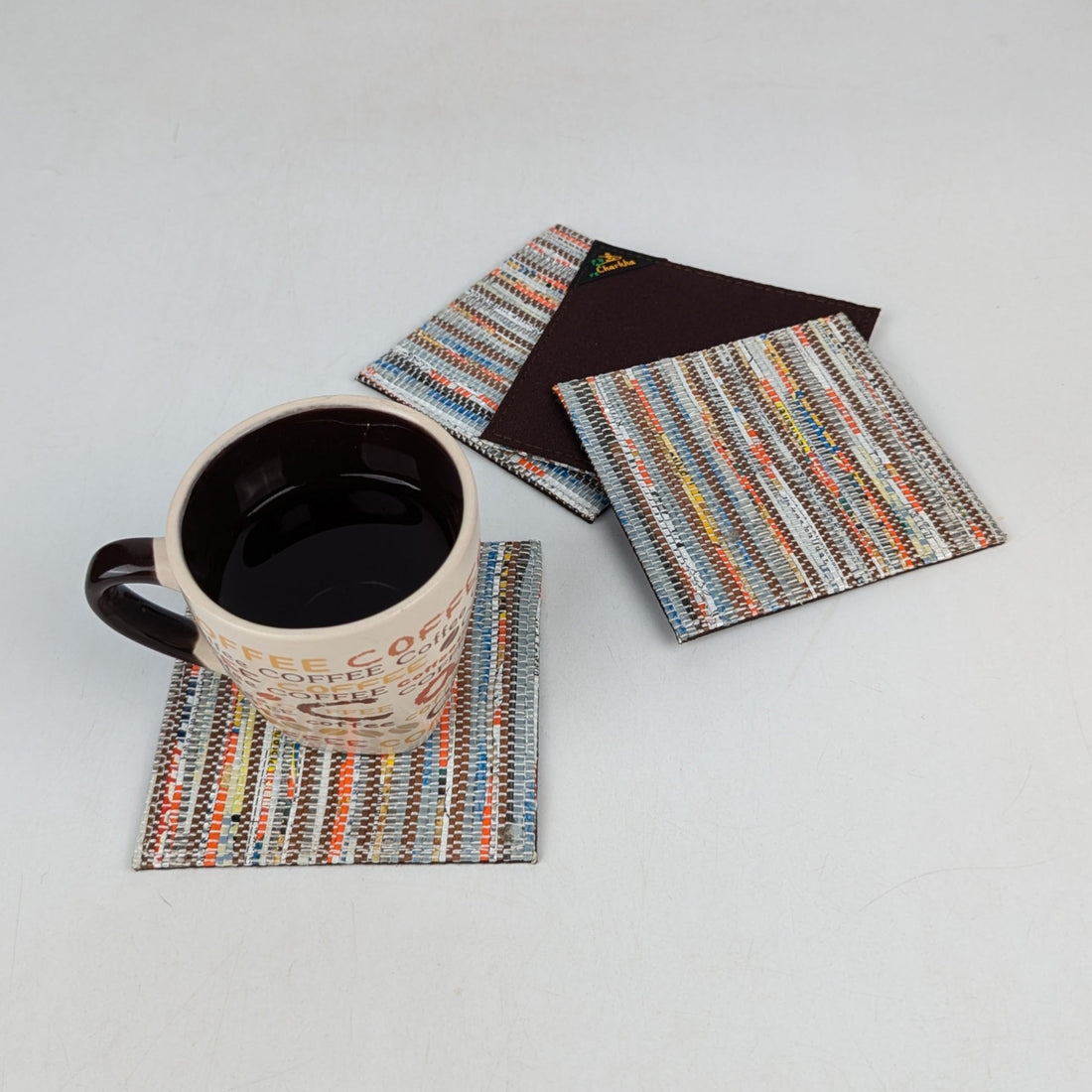 Upcycled Handcrafted Coaster (C0725-035) PS_W