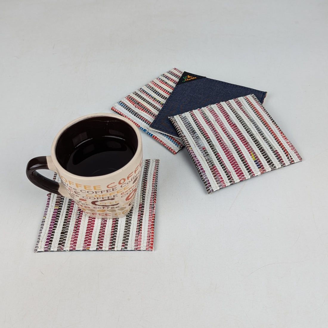 Upcycled Handcrafted Coaster (C0725-036) PS_W