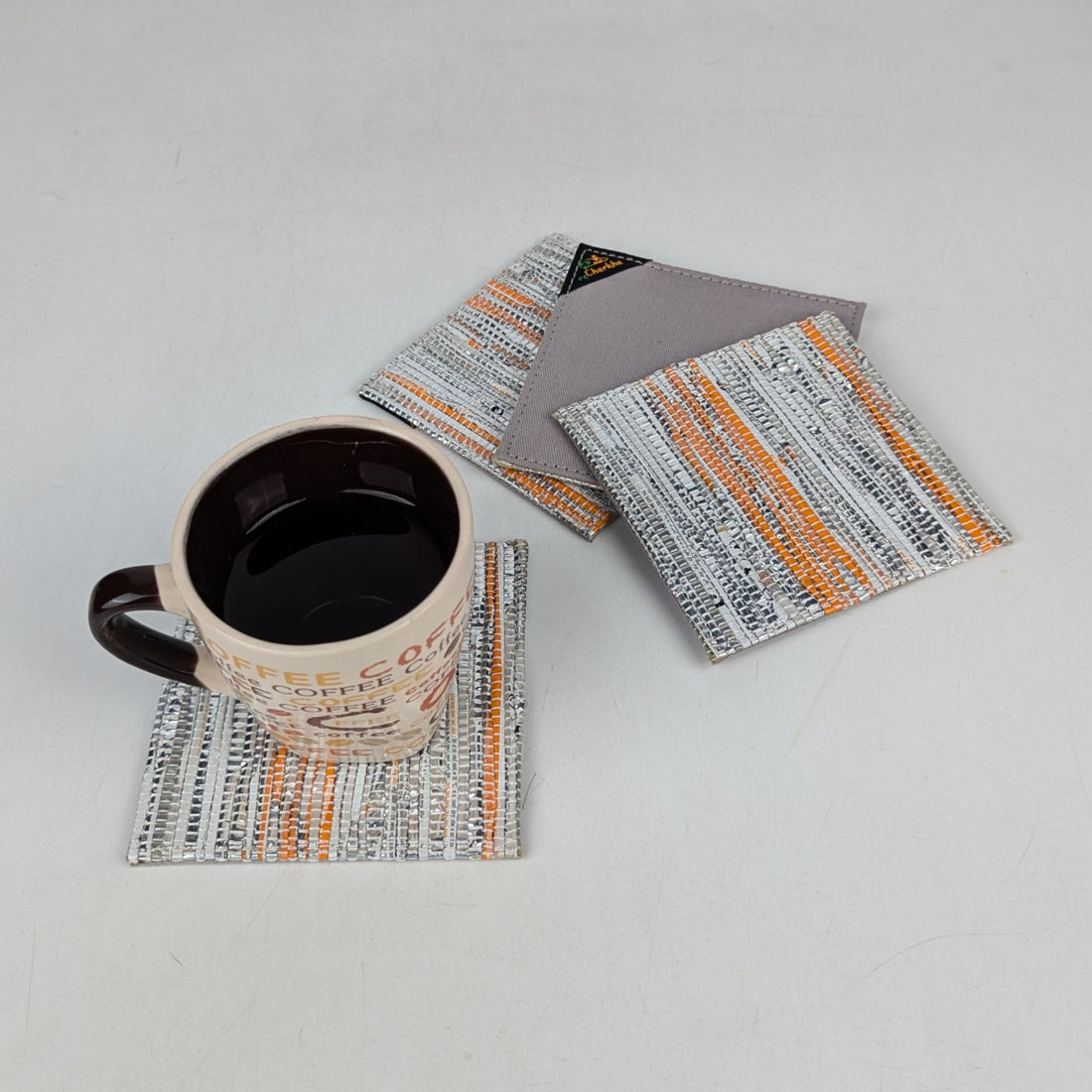 Upcycled Handcrafted Coaster (C0725-037) PS_W