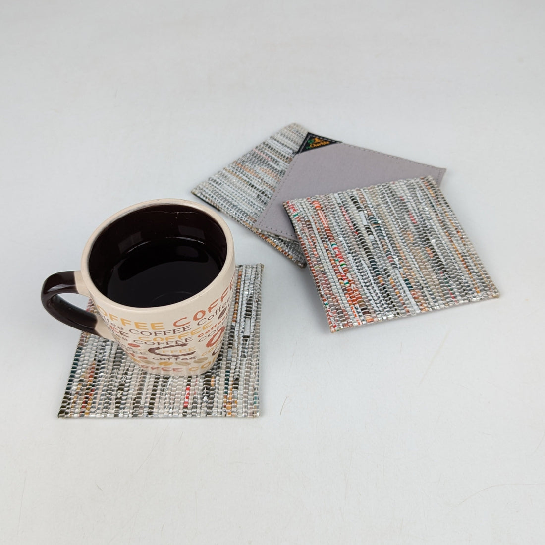 Upcycled Handcrafted Coaster (C0725-039) PS_W