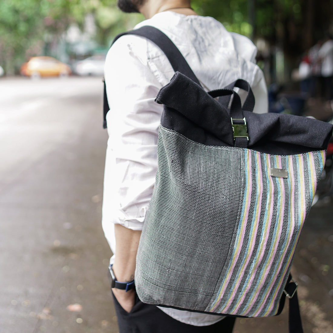 Upcycled Handcrafted Spartan Backpack (SBP0625-004) PS_W