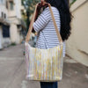 Gold with Maggie Wrappers Eclipse Jhola Bag (EJ0124-115 MS_W)