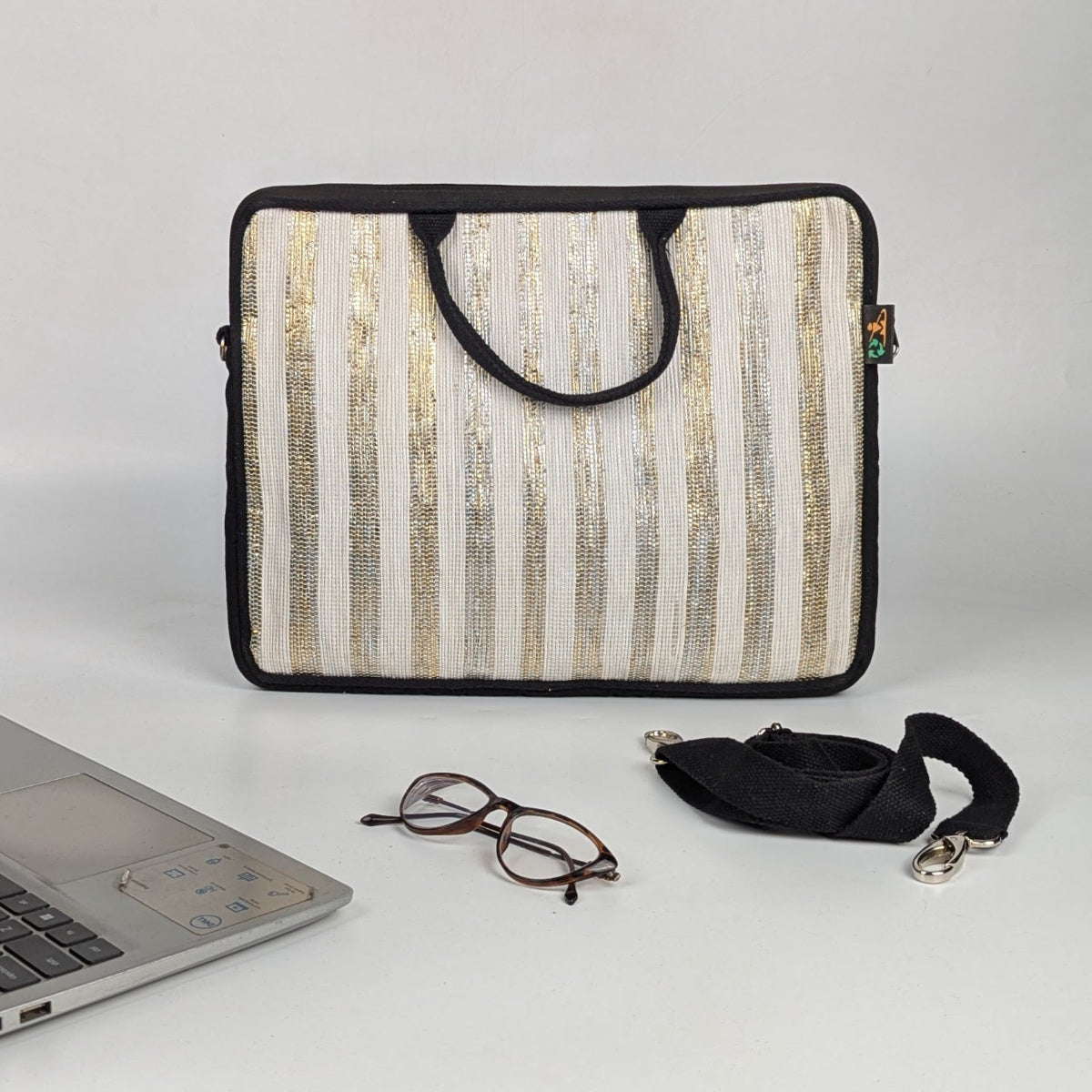 Exclusive Upcycled Handcrafted Laptop Sleeves 14 inches (LSB140826-009)