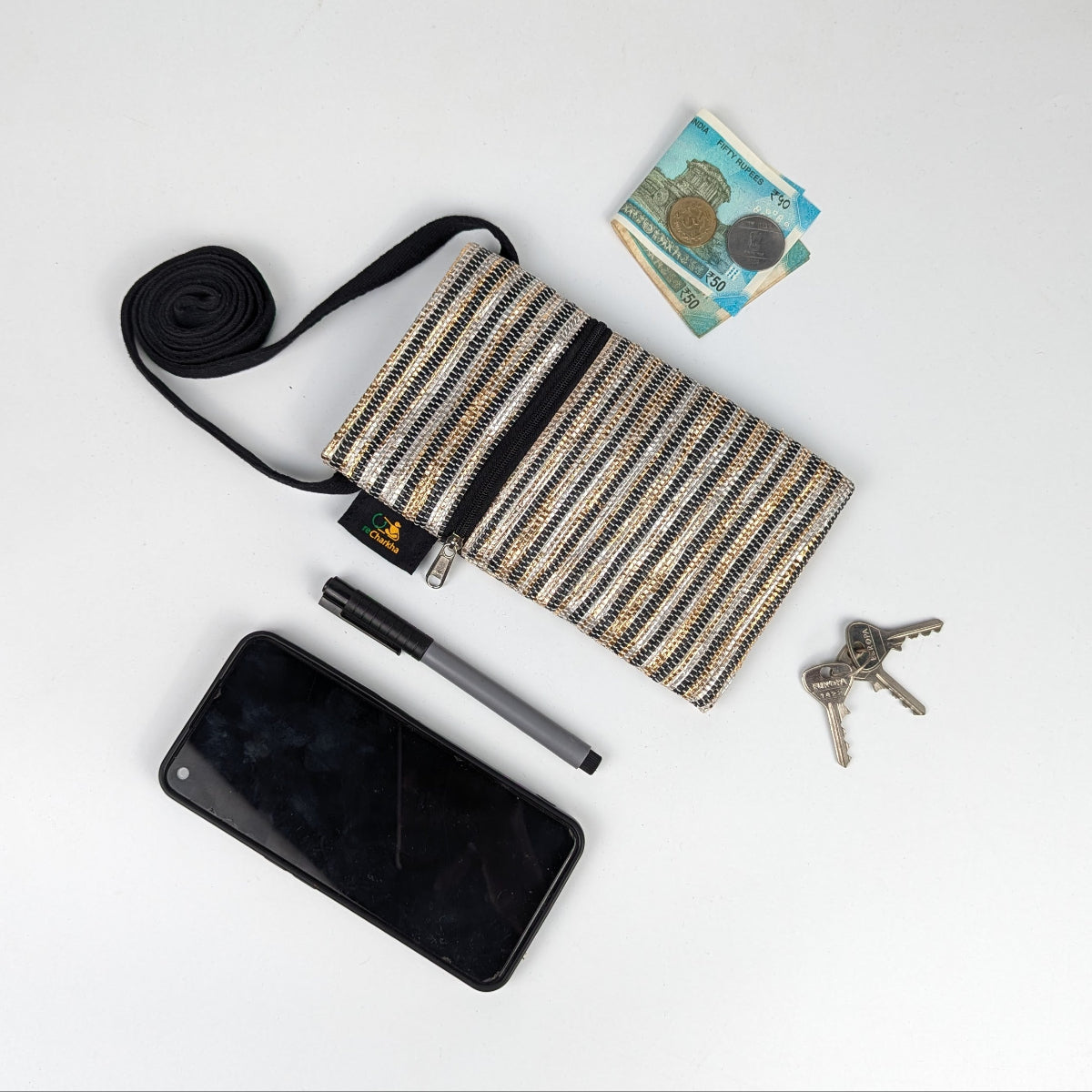 Exclusive Upcycled Handcrafted Mobile Sling (MSL0826-008)