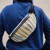 Fanny Pack White and Gold With Blue (FP0124-107) MS_W