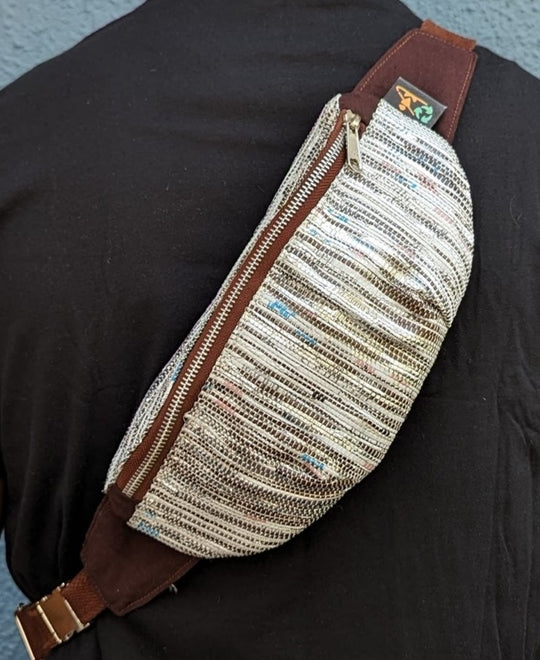 (FP0324-105) Upcycled Handwoven Fanny Pack