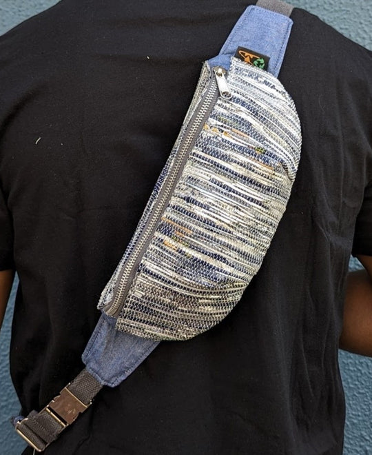 (FP0324-108) Upcycled Handwoven Fanny Pack