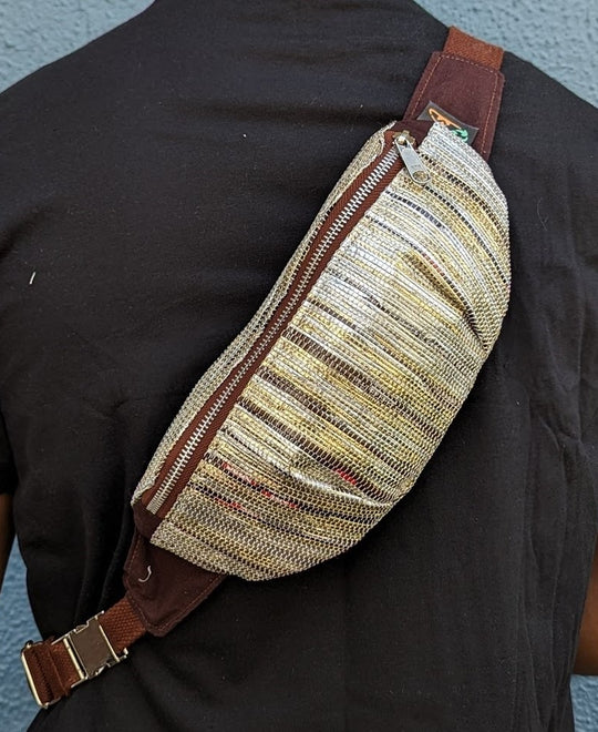 (FP0324-110) Upcycled Handwoven Fanny Pack