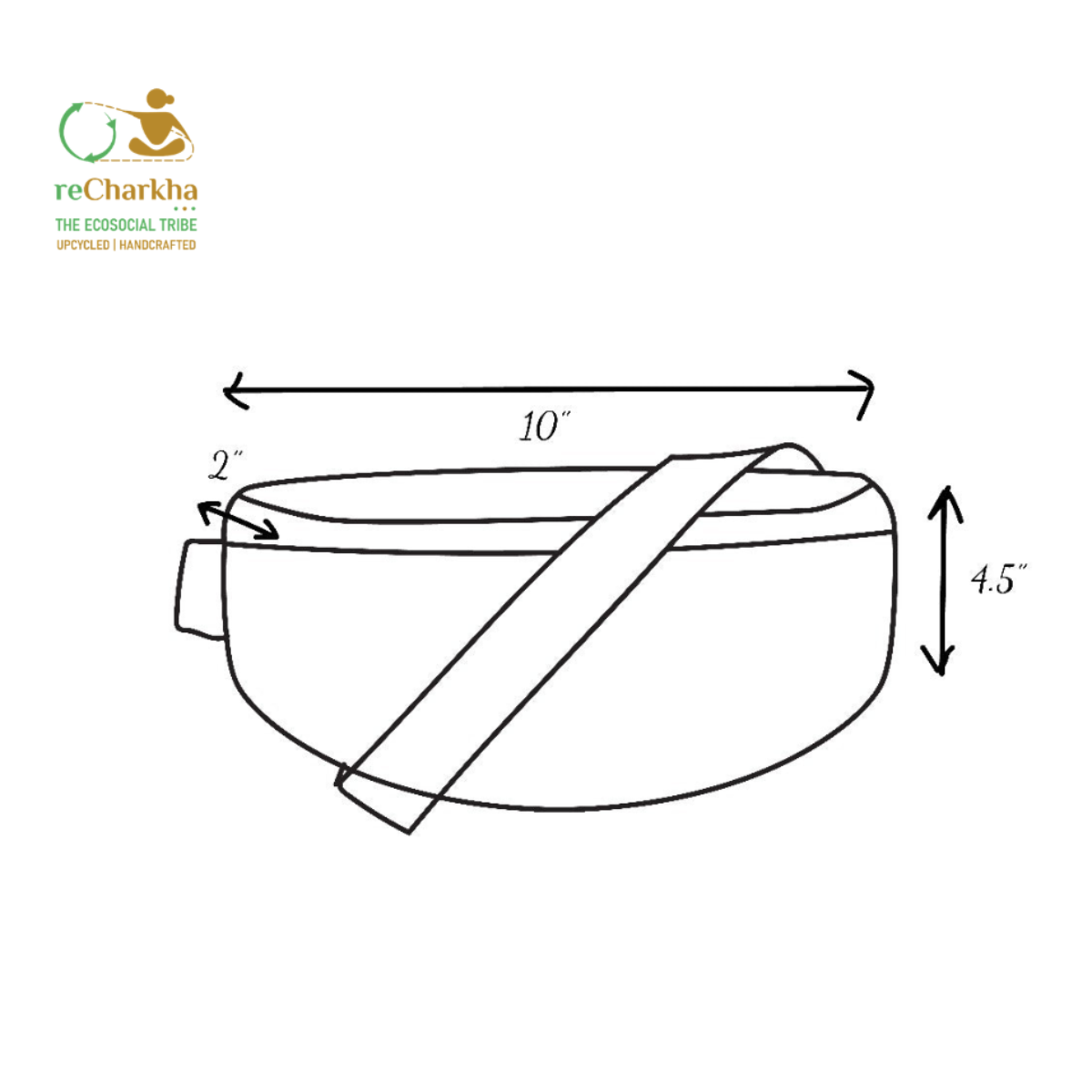 Upcycled Handcrafted Fanny Pack (FP0626-002) PS_W