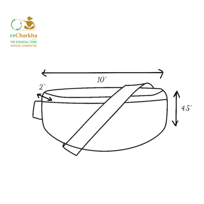 Upcycled Handcrafted Fanny Pack (FP0626-002) PS_W