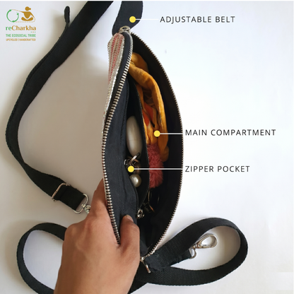 Upcycled Handcrafted Fanny Pack (FP0626-002) PS_W