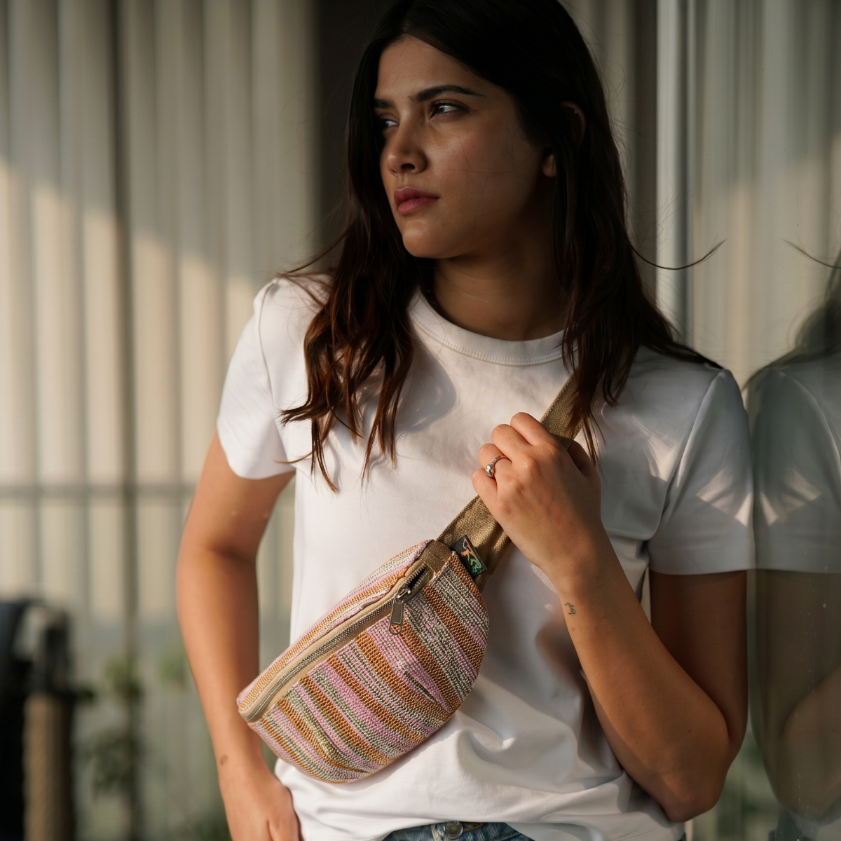 Upcycled Handcrafted Fanny Pack (FP0626-002) PS_W