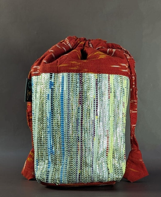 Glittery Multicolored Upcycled Handwoven Potli Bag (P0524-007) PS_W