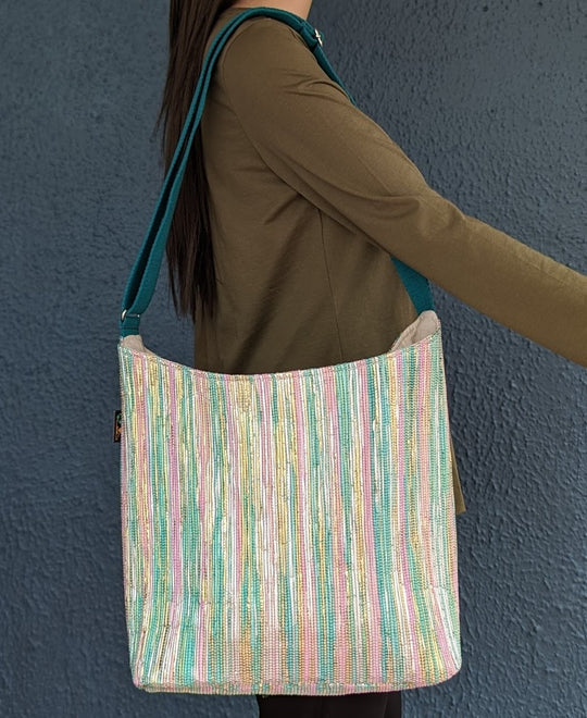 Upcycled Handwoven Eclipse Jhola Tote (EJ0424-002) PS_W