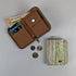 Green Gold Shimmery Upcycled Handwoven D Wallet (DW0225-001) PS_W