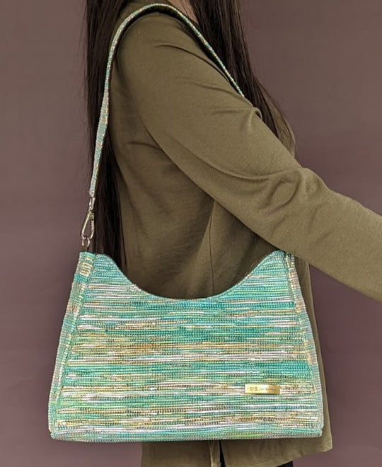 Upcycled Handwoven Baguette Bag (BTB0424-014) PS_W