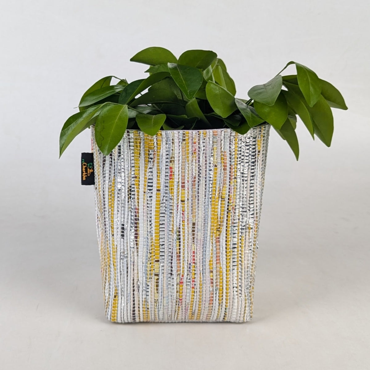 Handwoven Upcycled Small Grow Pot (GPS0325-004) PS_W
