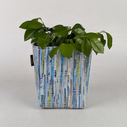 Handwoven Upcycled Small Grow Pot (GPS0325-005) PS_W