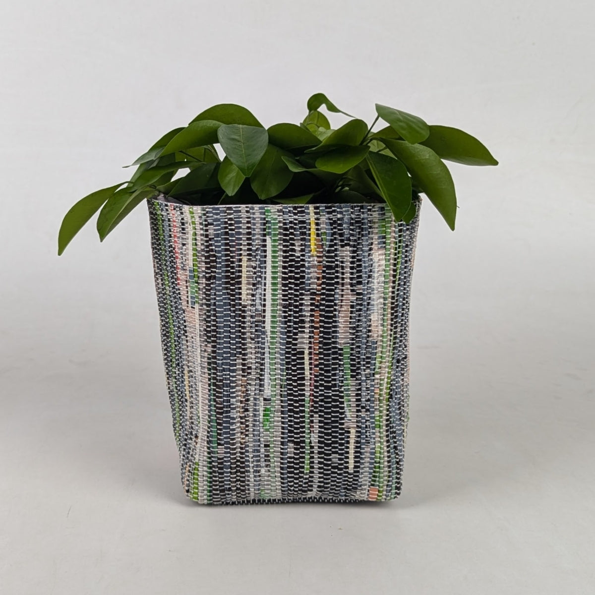 Handwoven Upcycled Small Grow Pot (GPS0325-006) PS_W