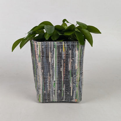 Handwoven Upcycled Small Grow Pot (GPS0325-006) PS_W