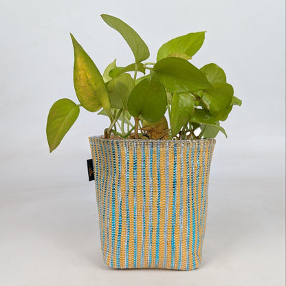 Handwoven Upcycled Small Grow Pot (GPS0526-006) PS_W