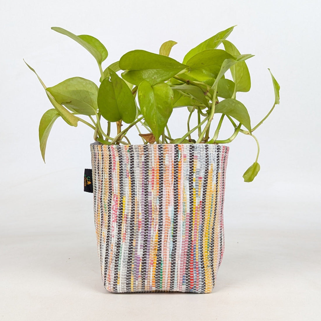 Handwoven Upcycled Small Grow Pot (GPS0526-010) PS_W