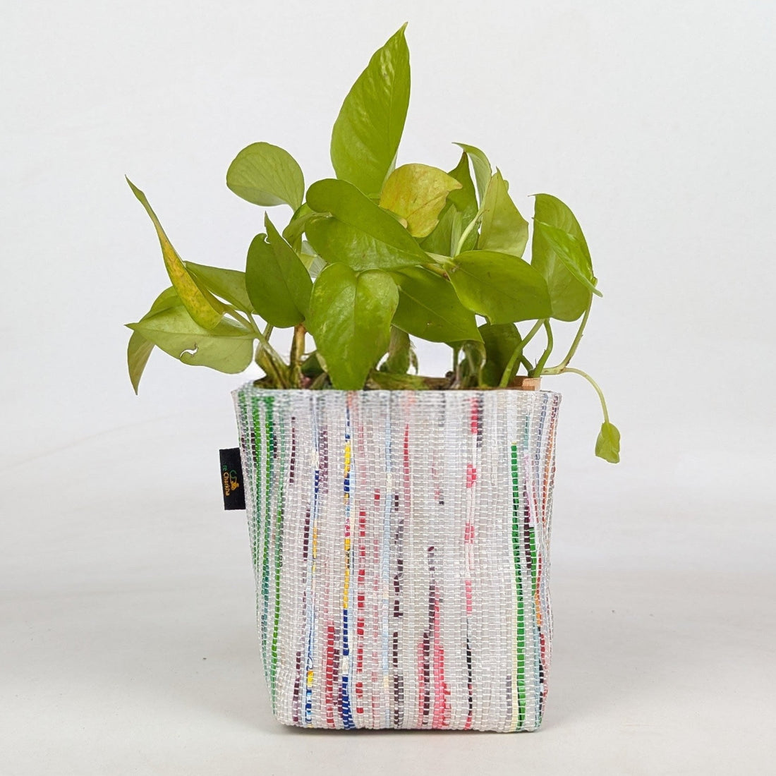 Handwoven Upcycled Small Grow Pot (GPS0526-013) PS_W