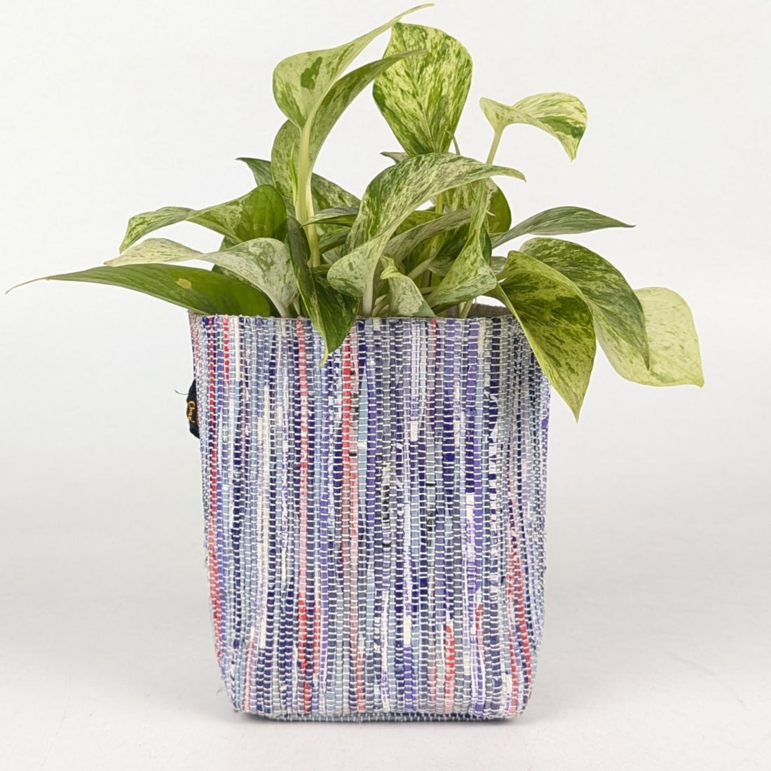 Handwoven Upcycled Small Grow Pot (GPS1125-003) PS_W