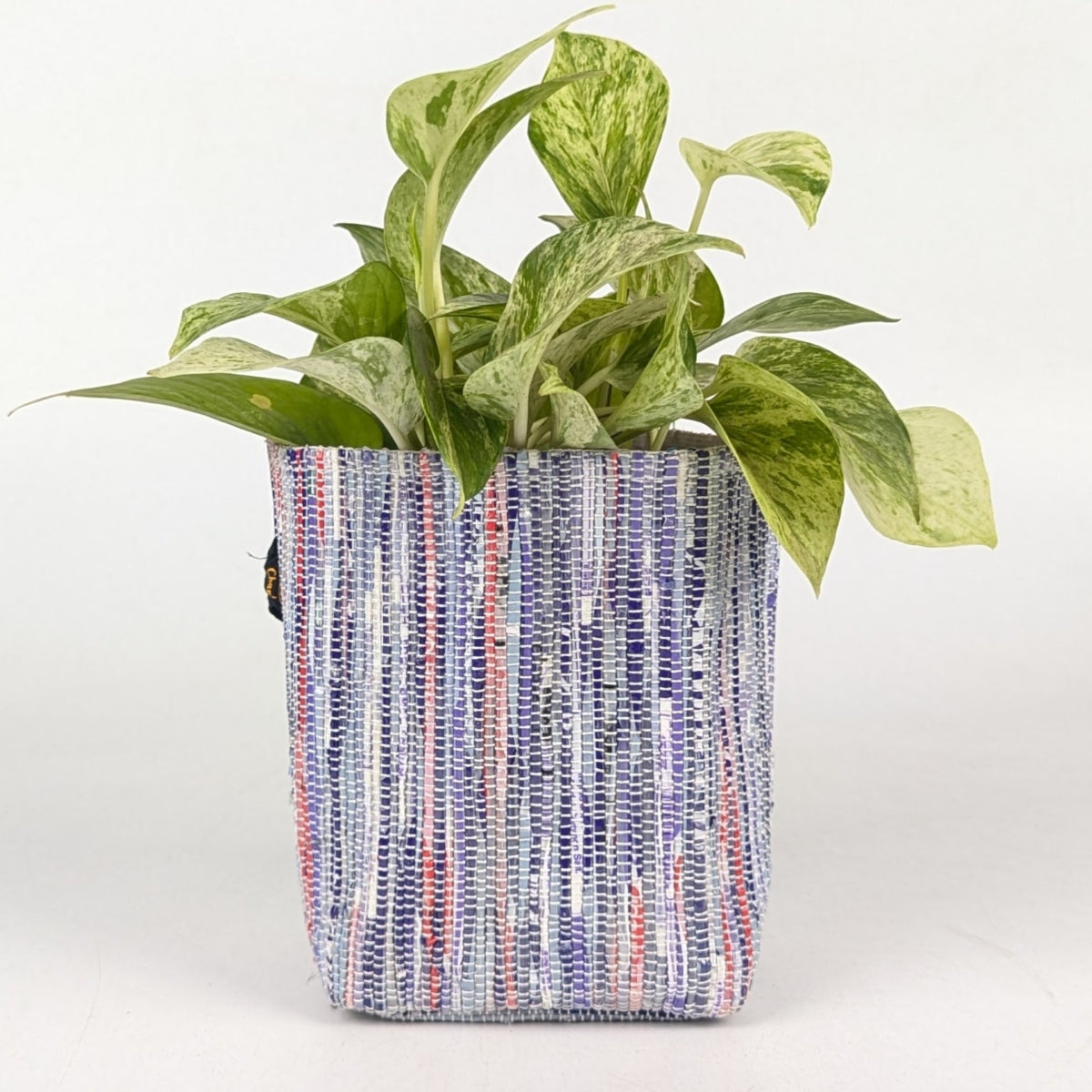 Handwoven Upcycled Small Grow Pot (GPS1125-003) PS_W