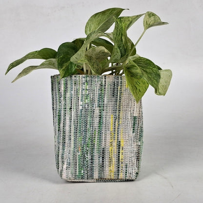 Handwoven Upcycled Small Grow Pot (GPS1125-006) PS_W