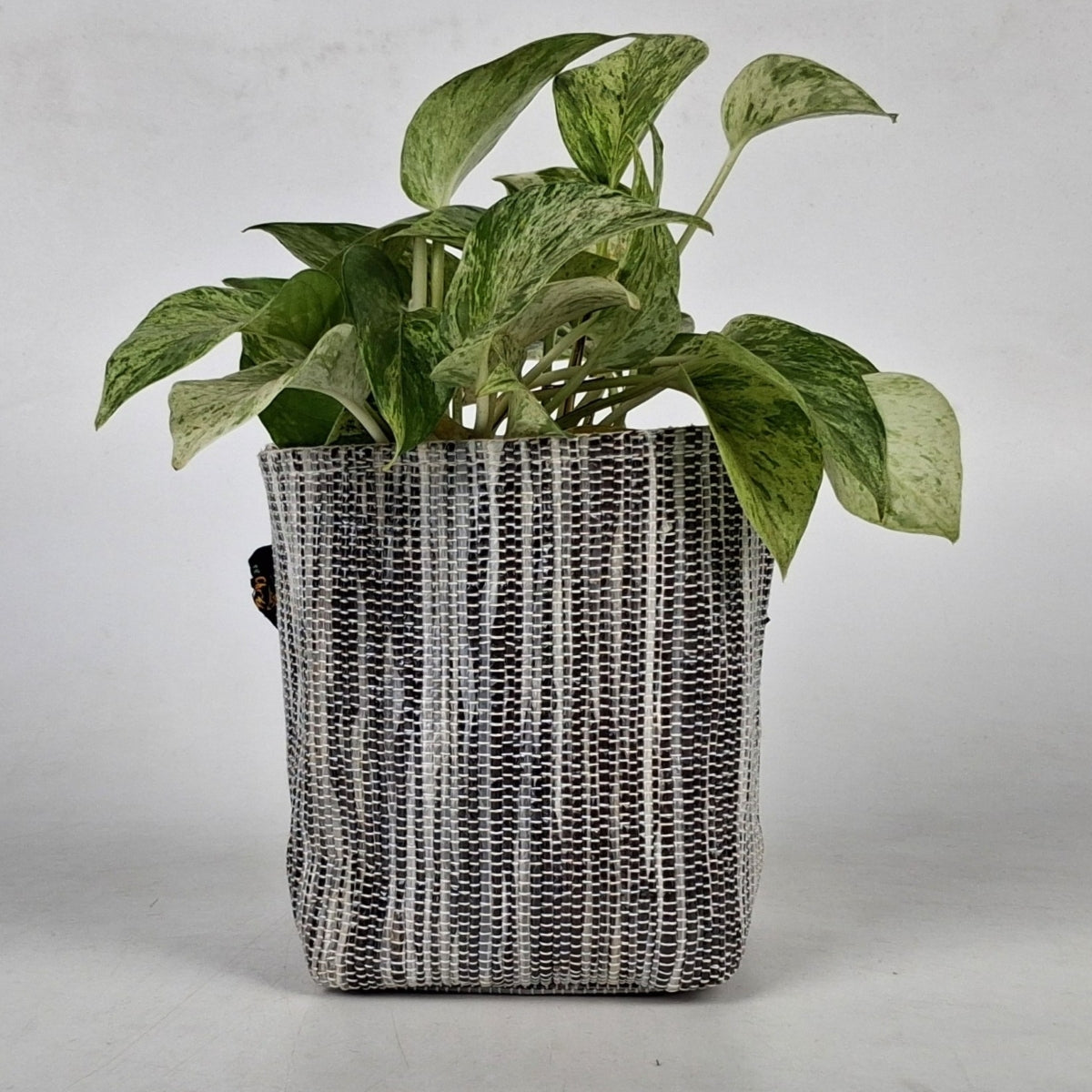 Handwoven Upcycled Small Grow Pot (GPS1125-007) PS_W